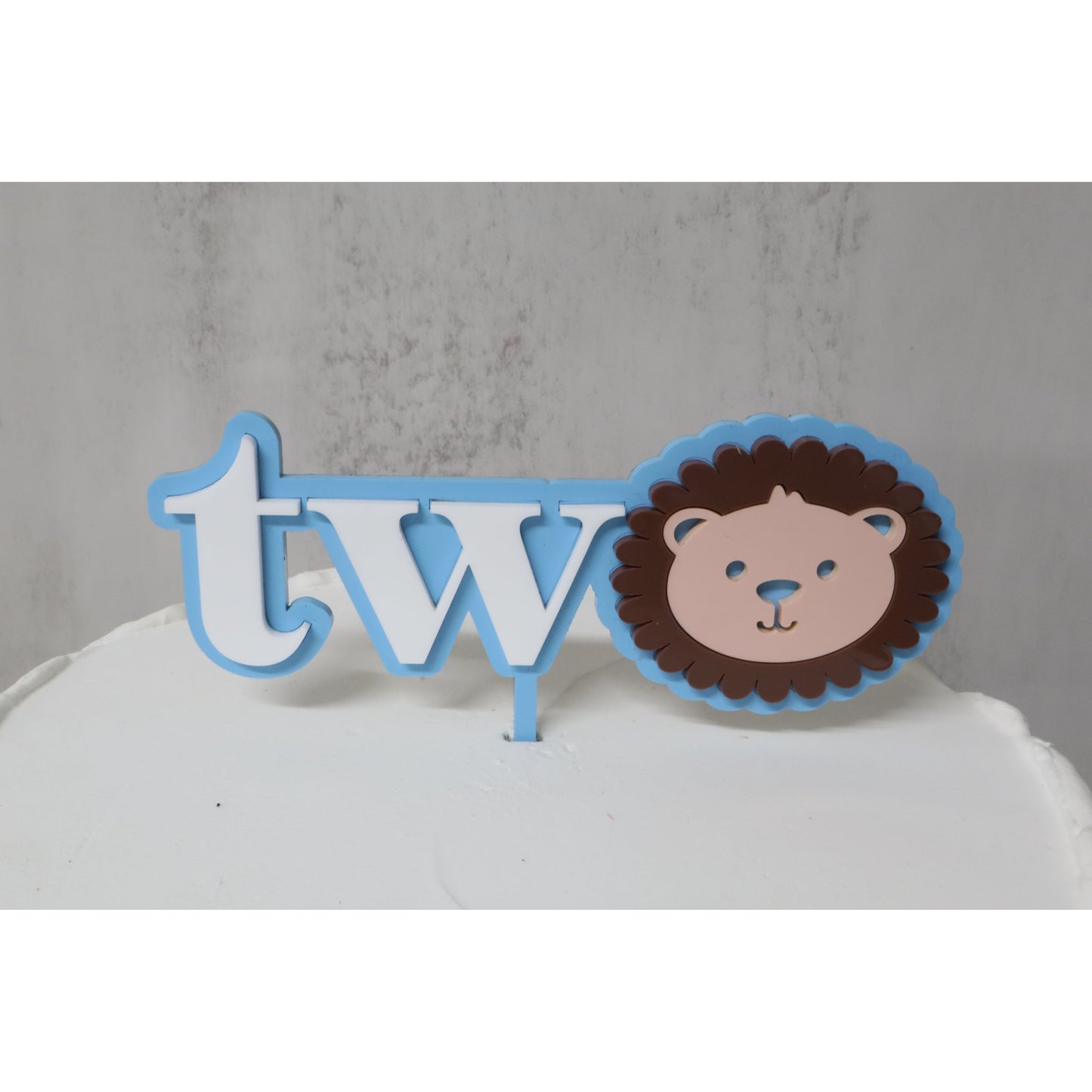 Happy Birthday Cake Topper Two Years