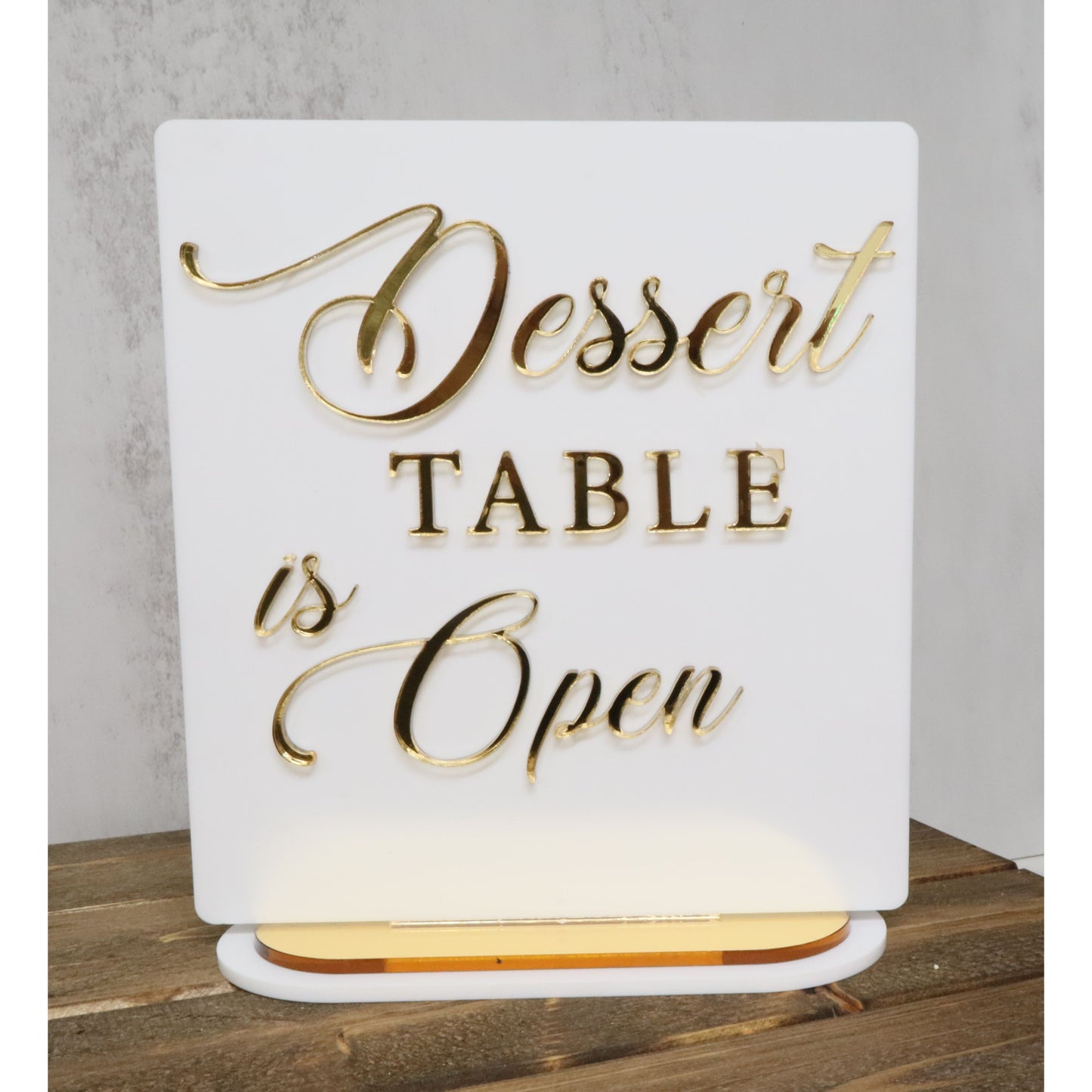 Dessert Table Acrylic Signs