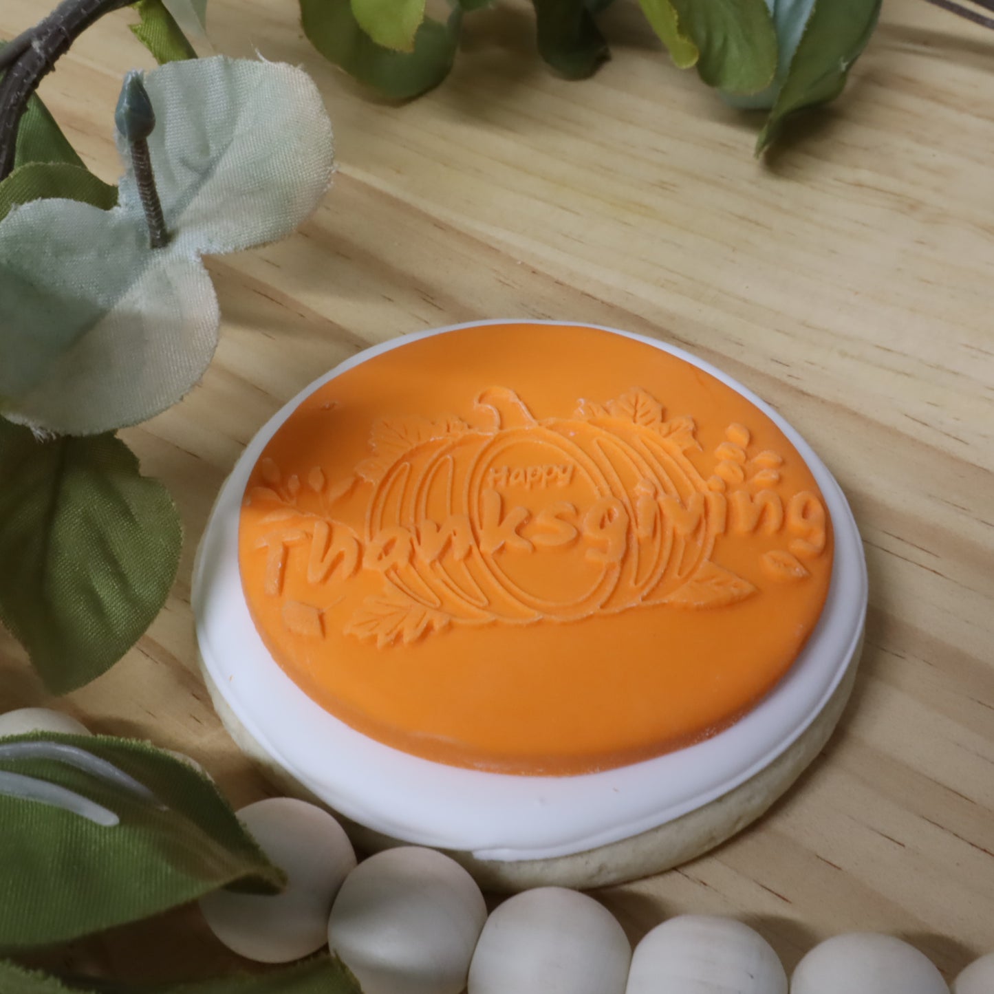 Embossing Acrylic Stamp Welcome Autumn/ Feliz dia de Accion de Gracias