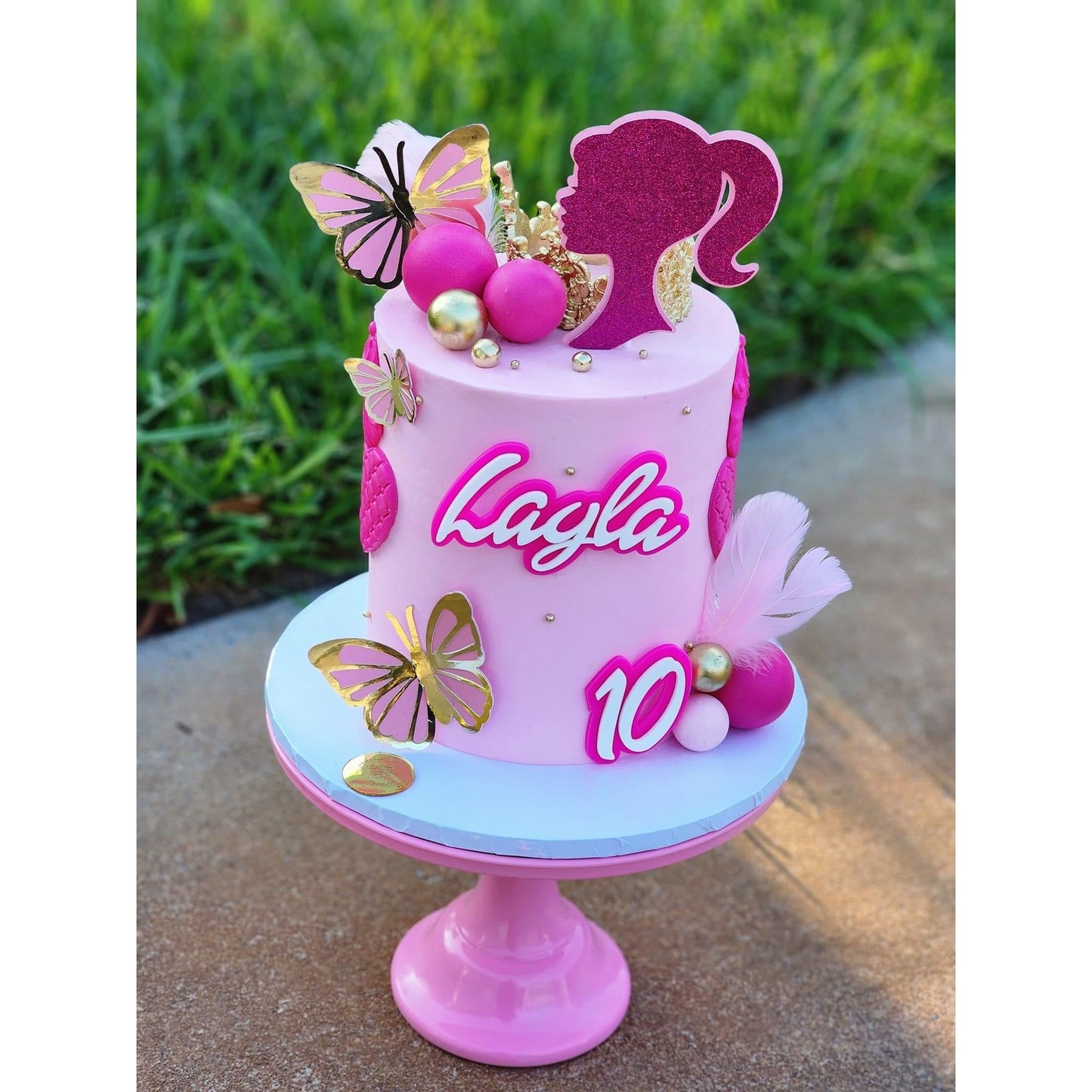 Custom Cake topper Charm Doll Inspired- Only the name