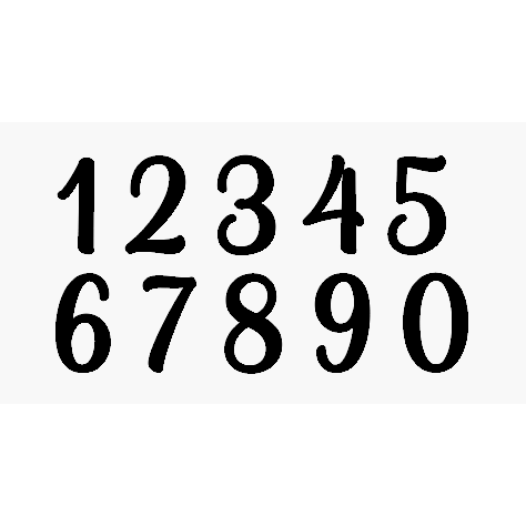 Modern Number Cake Charm