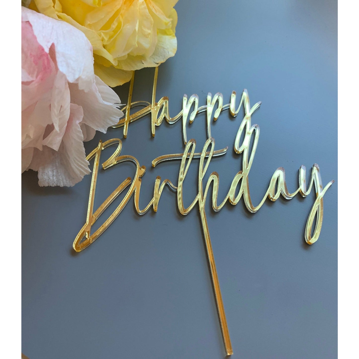 Happy Birthday (Cake Topper) (A)