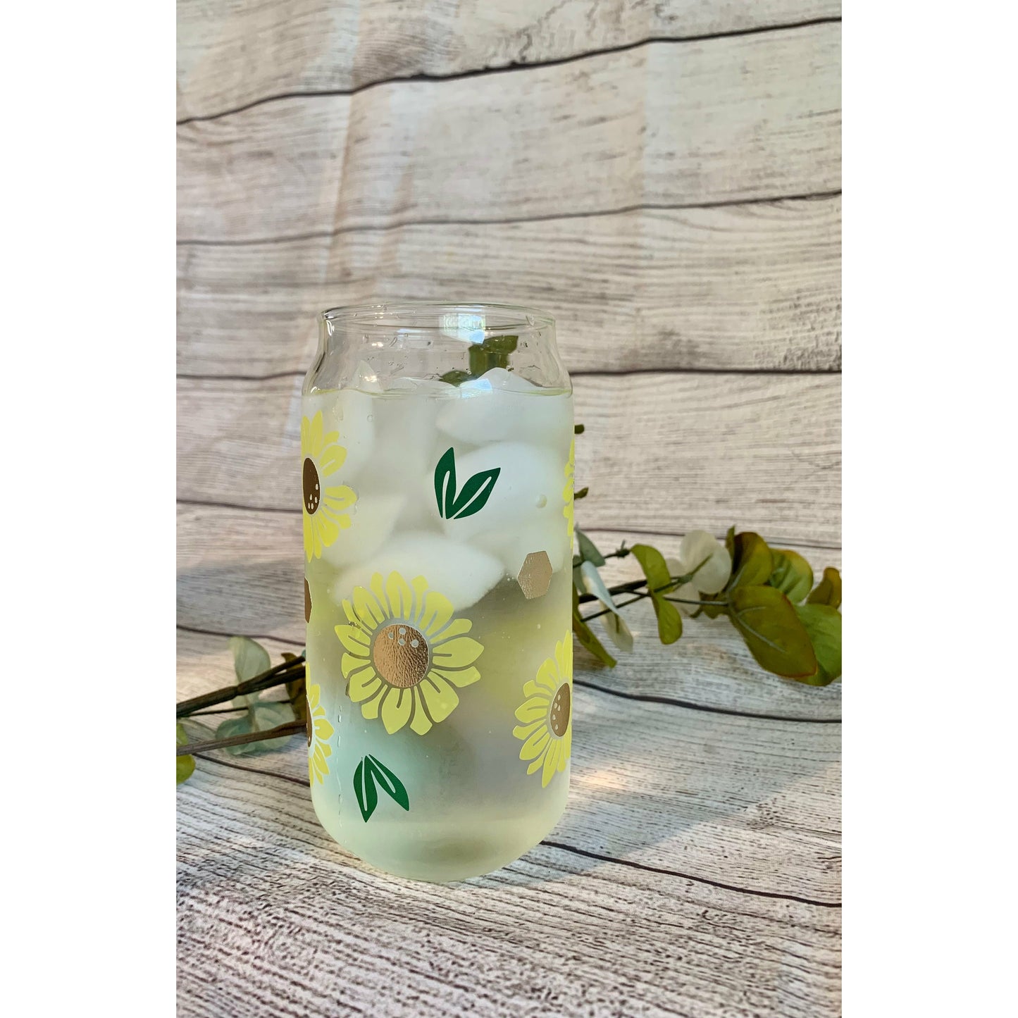 Sunflower Glass Cup (20oz)