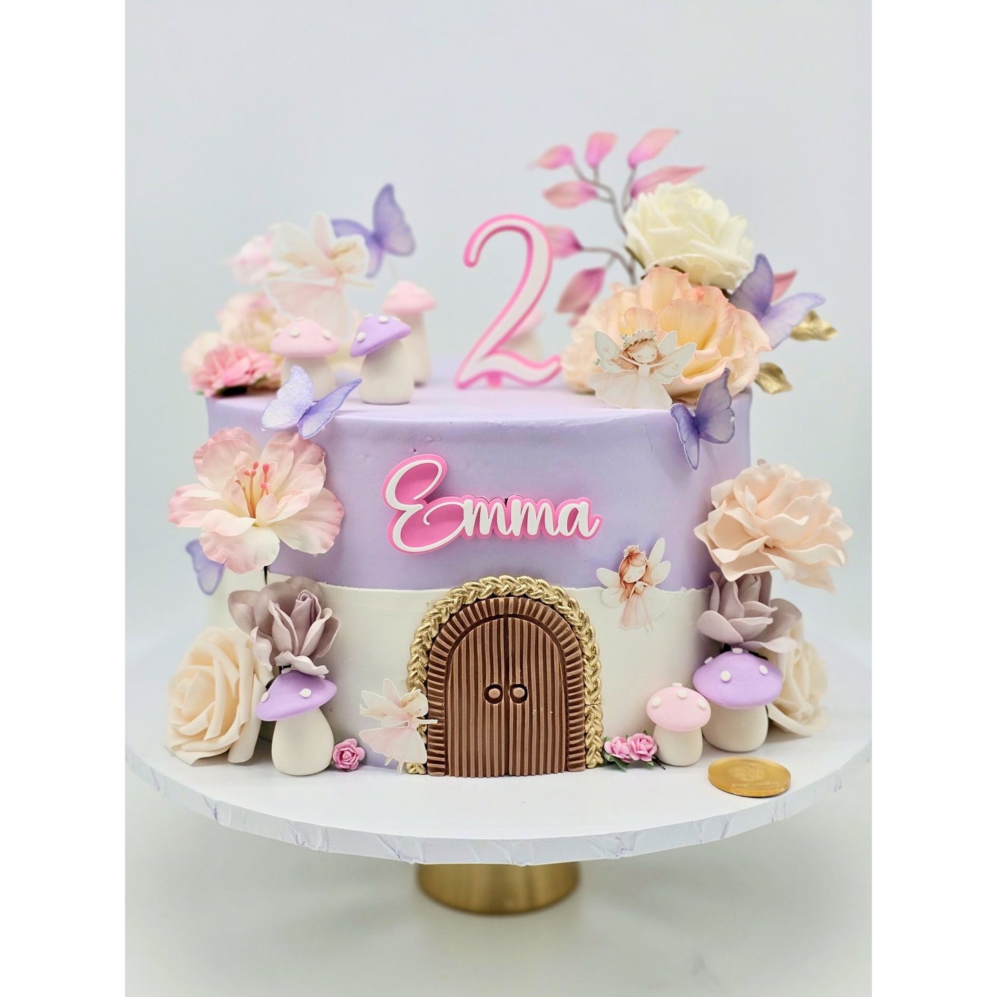 Double-Layered Acrylic Name & Number Cake Toppers