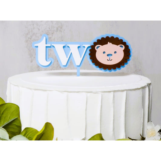 Happy Birthday Cake Topper Two Years