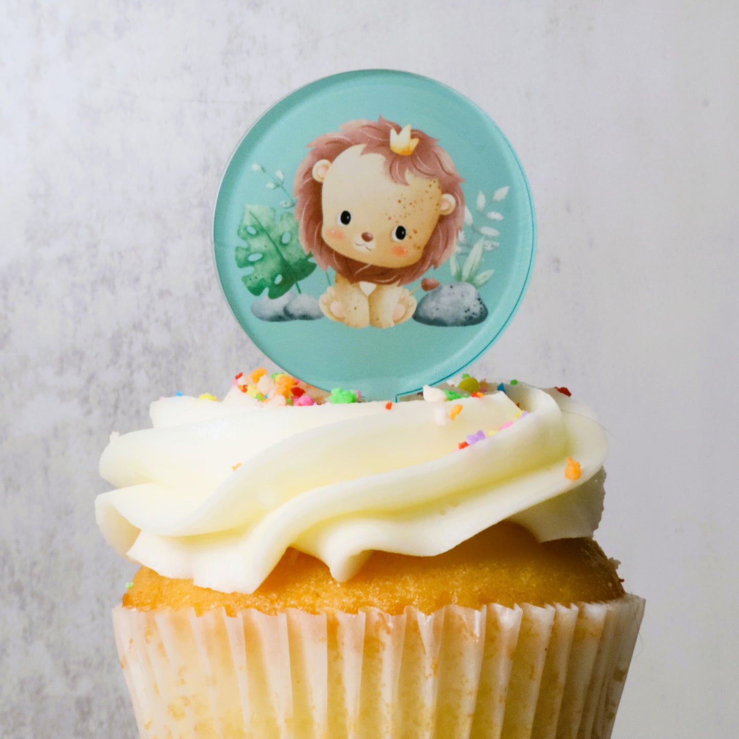 9  Wilde One Safari Acrylic Cupcake Topper