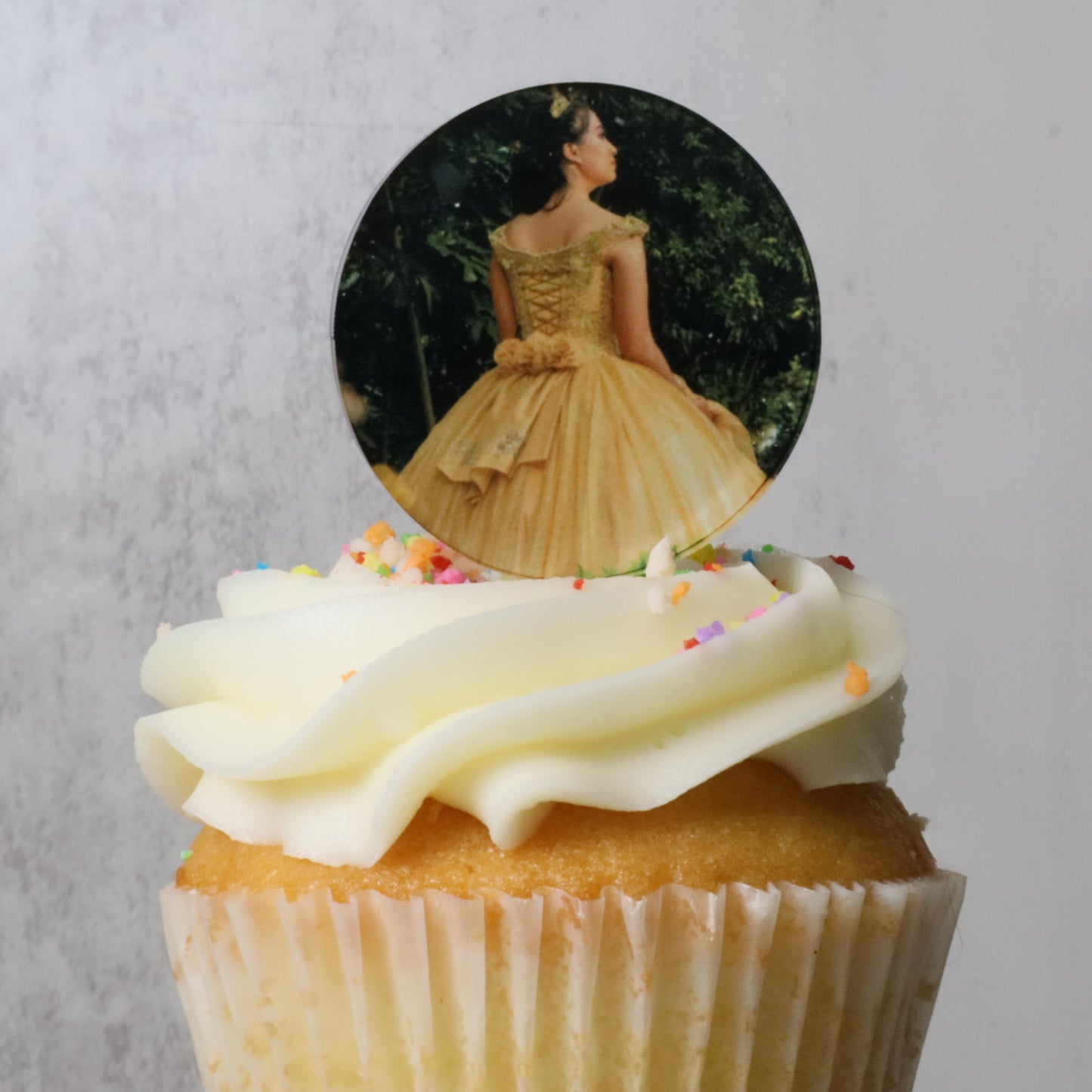 Custom Sublimated  Acrylic Cupcake Topper