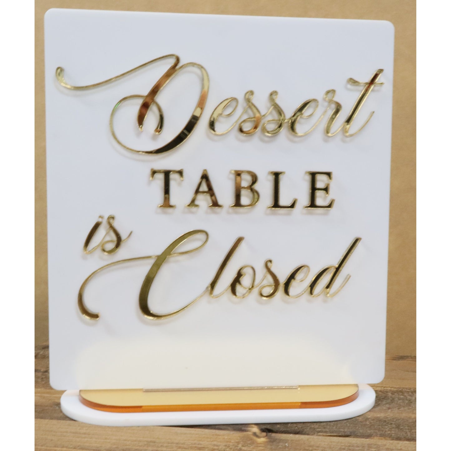 Dessert Table Acrylic Signs