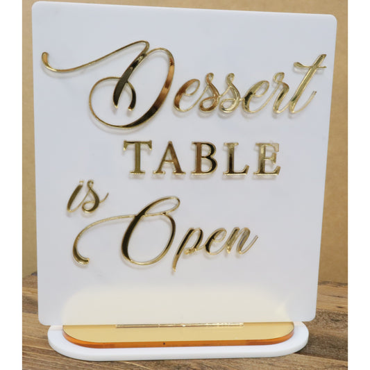 Dessert Table Acrylic Signs