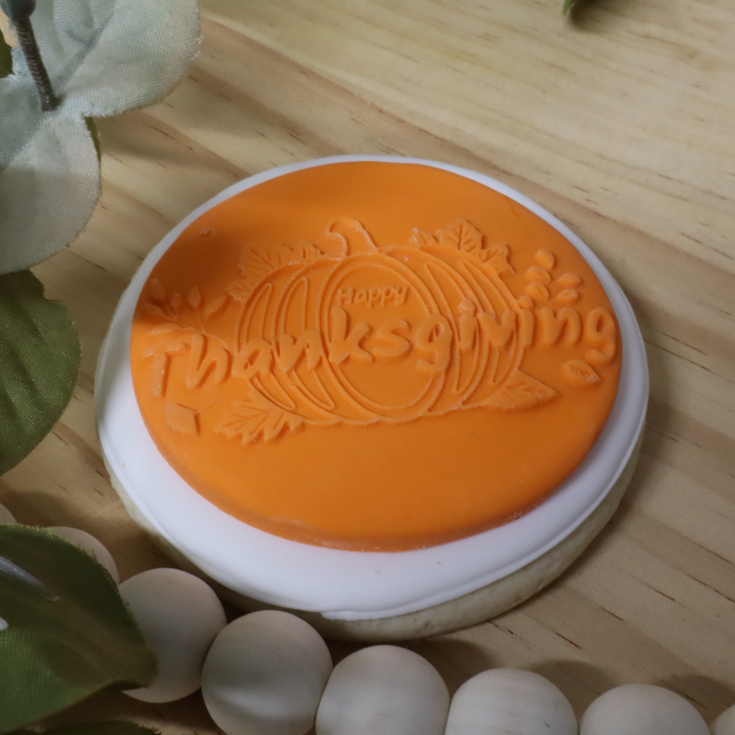 Embossing Acrylic Stamp Welcome Autumn/ Feliz dia de Accion de Gracias