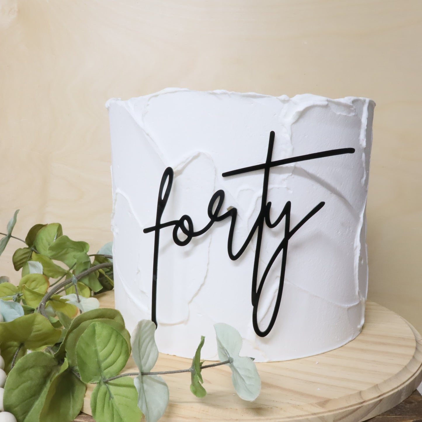 Forty  (Cake Charm )