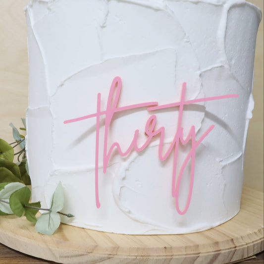 Thirty  (Cake Charm )