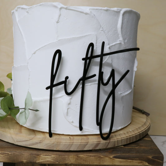 Fifty (Cake Charm )