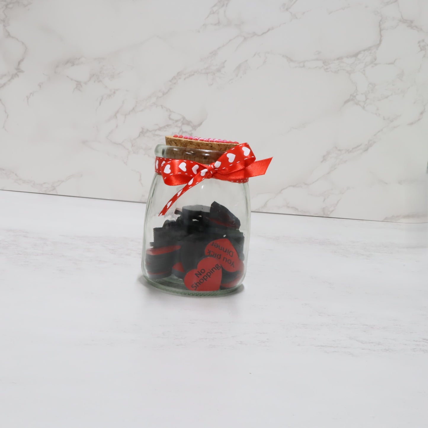 52 Weeks of Love – Two-Tone Acrylic Heart Token Jar