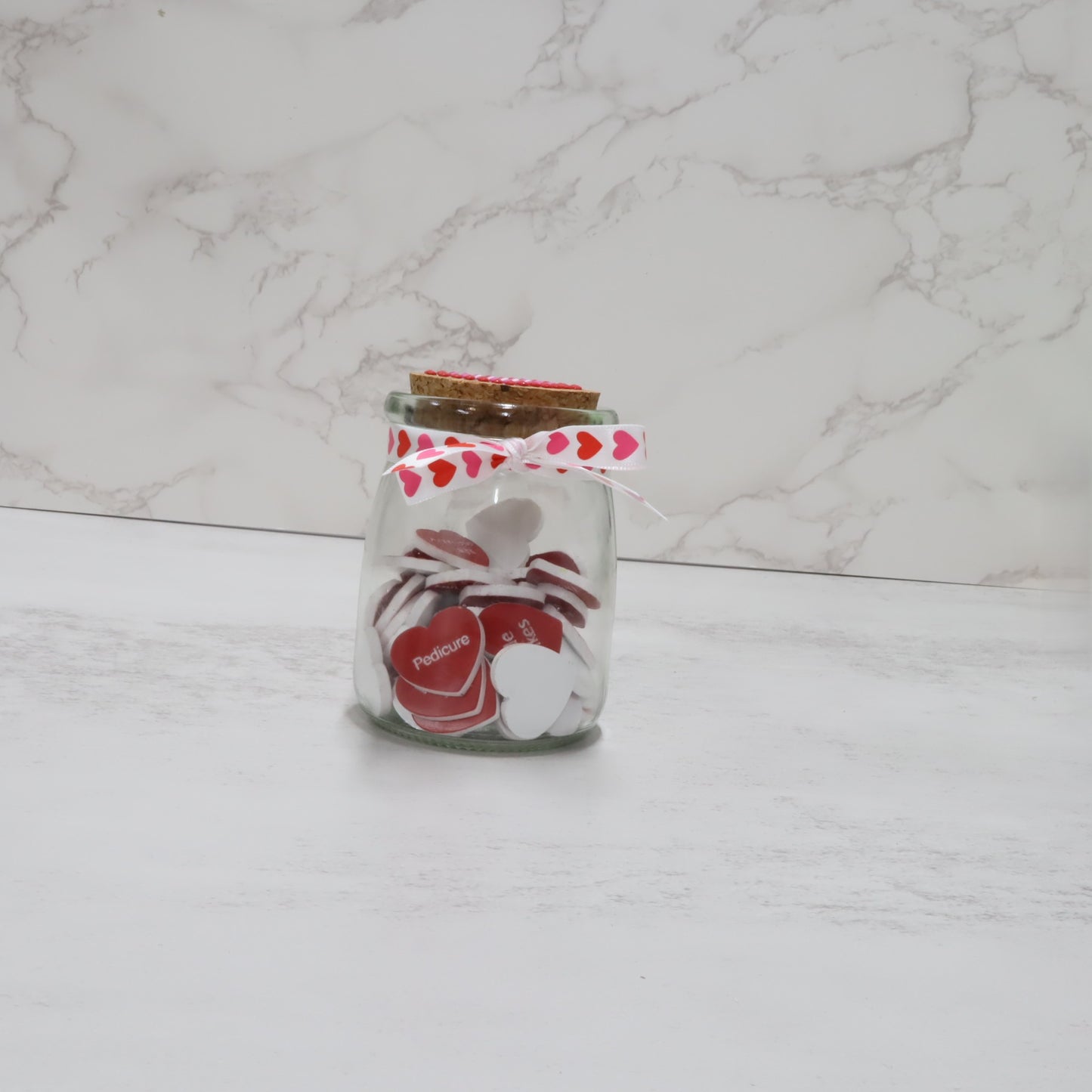 52 Weeks of Love – Two-Tone Acrylic Heart Token Jar