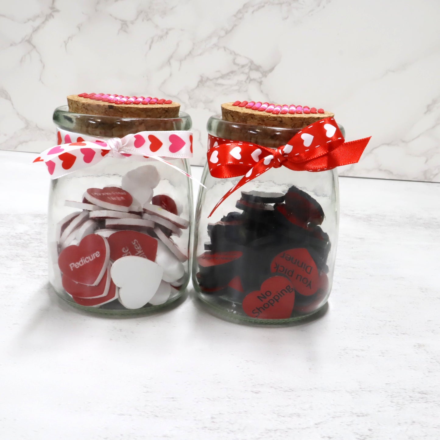 52 Weeks of Love – Two-Tone Acrylic Heart Token Jar