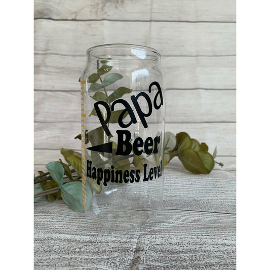 Papa Glass Cup (20oz)